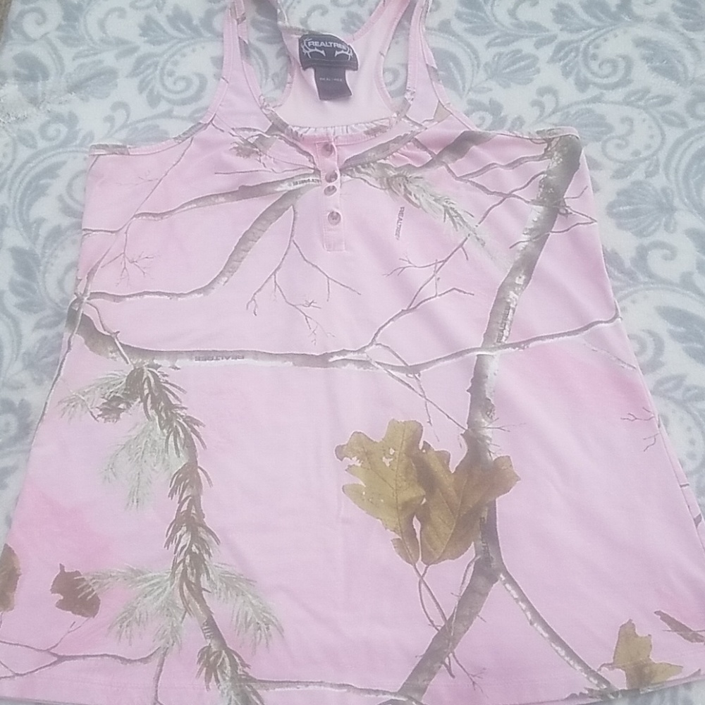 Realtree pink tank top